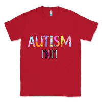 Red Titi Pretty Art Autism Mom Classic Tee - CowhideDigitalArt