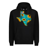 Black Sunflower Turquoise Texas Premium Hoodie - Bettercallsaul