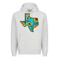 Dove Grey Sunflower Turquoise Texas Premium Hoodie - Bettercallsaul