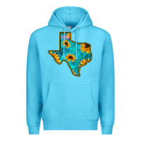 Ocean Blue Sunflower Turquoise Texas Premium Hoodie - Bettercallsaul