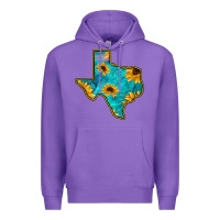 Purple Sunflower Turquoise Texas Premium Hoodie - Bettercallsaul