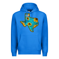 True Royal Sunflower Turquoise Texas Premium Hoodie - Bettercallsaul