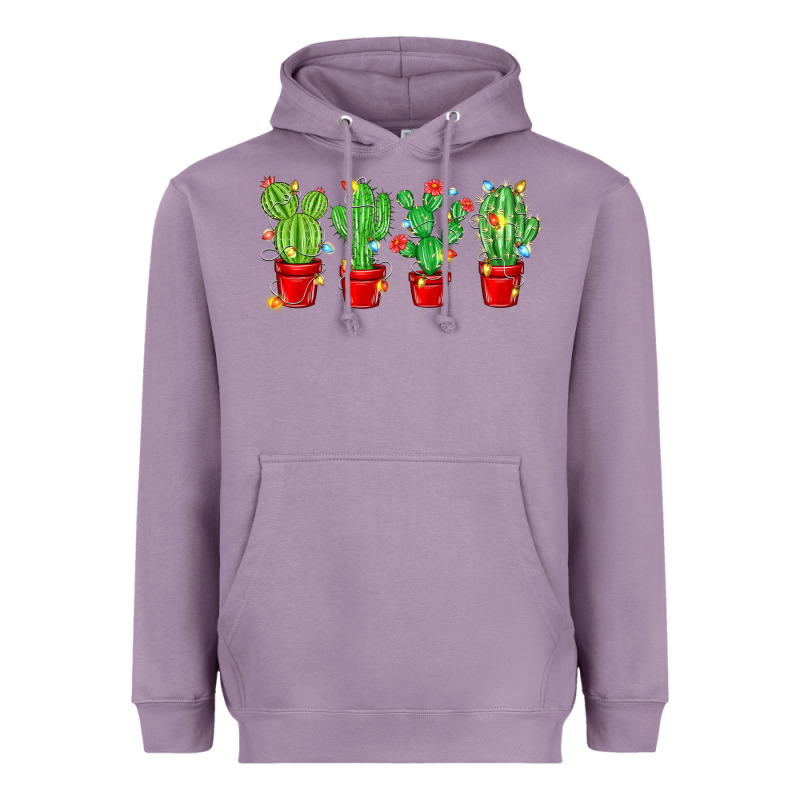 Christmas Cactuses Heavyweight Hoodie by MaliasSmallBusiness | Teevron