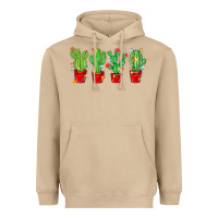 Mushroom Christmas Cactuses Heavyweight Hoodie - MaliasSmallBusiness