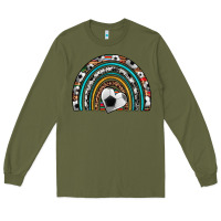 Army Green soccer rainbow Long Sleeve Tee - Artiststas