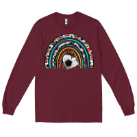 Burgundy soccer rainbow Long Sleeve Tee - Artiststas