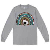 Heather Grey soccer rainbow Long Sleeve Tee - Artiststas