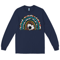Navy soccer rainbow Long Sleeve Tee - Artiststas