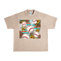 French Oak baseball leopard sunflower Urban Heavy Tee - JahusDesignShop