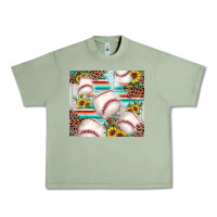 Oil Green baseball leopard sunflower Urban Heavy Tee - JahusDesignShop