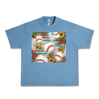 Pebble Blue baseball leopard sunflower Urban Heavy Tee - JahusDesignShop