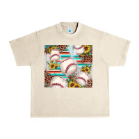 Sandshell baseball leopard sunflower Urban Heavy Tee - JahusDesignShop