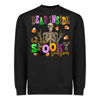 Black dead inside but it's spooky season Heavyweight Sweatshirt - AdoDesignShop