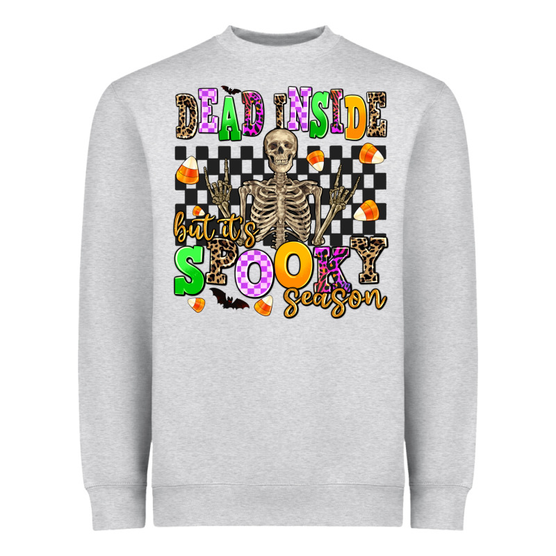 Dead Inside But It's Spooky Season Heavyweight Sweatshirt by AdoDesignShop | Teevron