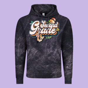 Second Grade Vintage Hoodie Designed By Jahusdesignshop