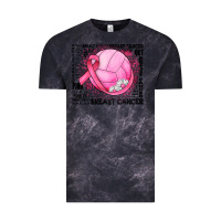 Cloud Black breast cancer volleyball Vintage Tee - JahusDesignShop