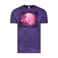 Cloud Purple breast cancer volleyball Vintage Tee - JahusDesignShop