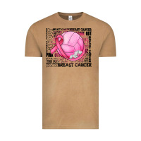 Breast Cancer Volleyball Vintage Tee | Teevron