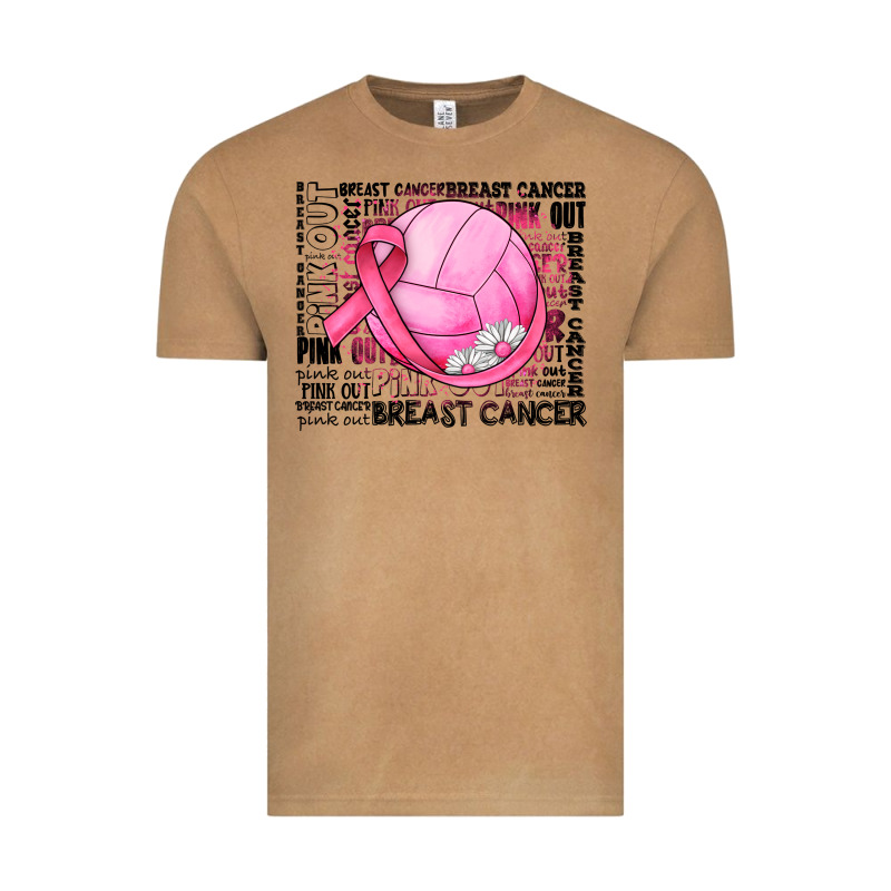 Breast Cancer Volleyball Vintage Tee by JahusDesignShop | Teevron