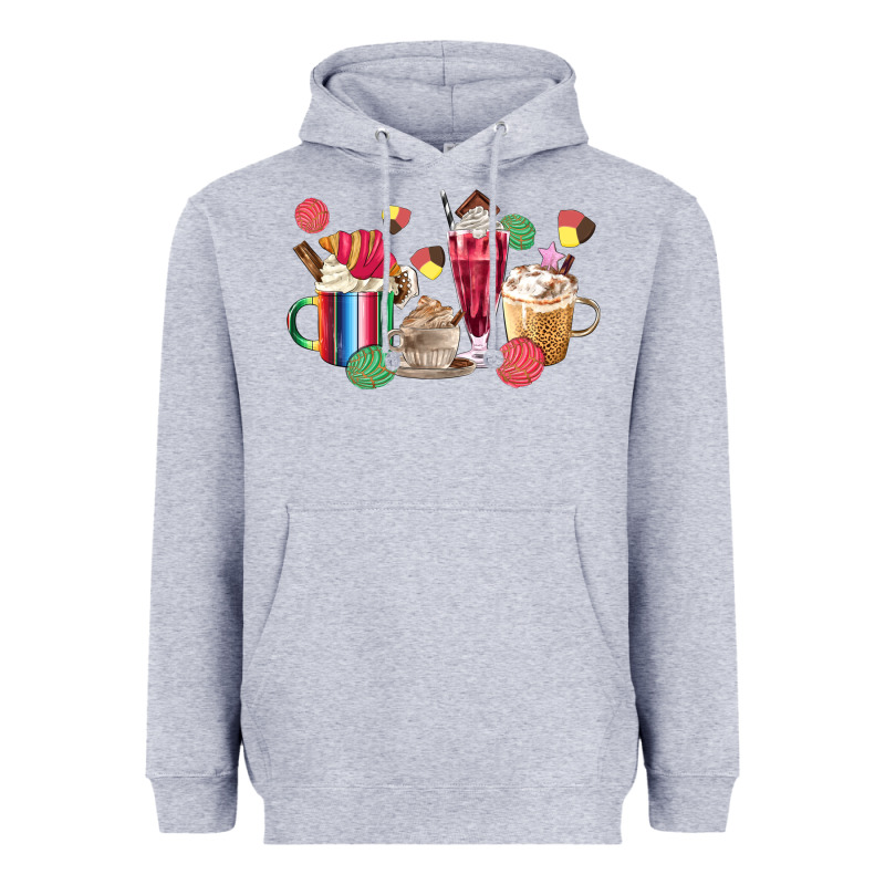 Mexico Dessert Coffee Cups Heavyweight Hoodie by MaliasSmallBusiness | Teevron