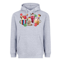 Heather Grey mexico dessert coffee cups Heavyweight Hoodie - MaliasSmallBusiness