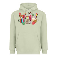 Matcha mexico dessert coffee cups Heavyweight Hoodie - MaliasSmallBusiness