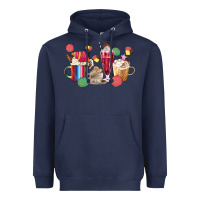 Navy mexico dessert coffee cups Heavyweight Hoodie - MaliasSmallBusiness