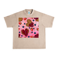 French Oak valentines day waffles seamless pattern Urban Heavy Tee - BundleAndBundleShop