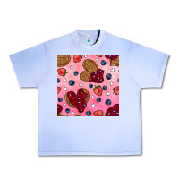 Grape Ice valentines day waffles seamless pattern Urban Heavy Tee - BundleAndBundleShop