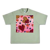 Oil Green valentines day waffles seamless pattern Urban Heavy Tee - BundleAndBundleShop
