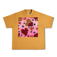 Peanut Butter valentines day waffles seamless pattern Urban Heavy Tee - BundleAndBundleShop
