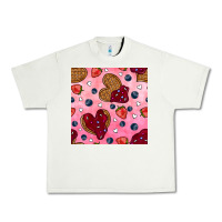 Pistachio valentines day waffles seamless pattern Urban Heavy Tee - BundleAndBundleShop