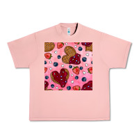 Salmon valentines day waffles seamless pattern Urban Heavy Tee - BundleAndBundleShop