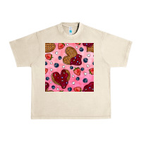 Sandshell valentines day waffles seamless pattern Urban Heavy Tee - BundleAndBundleShop
