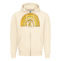 Sandshell childhood cancer awareness rainbow Zipper Hoodie - MaliasSmallBusiness