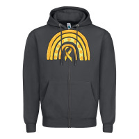 Smoke childhood cancer awareness rainbow Zipper Hoodie - MaliasSmallBusiness
