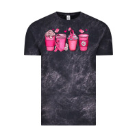 Cloud Black breast cancer coffee cups Vintage Tee - JahusDesignShop