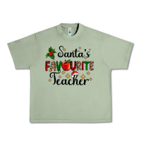 Oil Green santas favourite teacher Urban Heavy Tee - AdoDesignShop