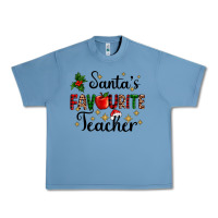 Pebble Blue santas favourite teacher Urban Heavy Tee - AdoDesignShop
