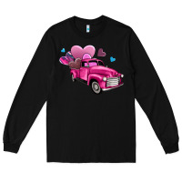 Black truck with hearts Long Sleeve Tee - AdoDesignShop