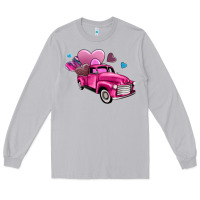 Moon Dust truck with hearts Long Sleeve Tee - AdoDesignShop