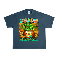 Midnight Navy go fall on a cactus Urban Heavy Tee - AdoDesignShop