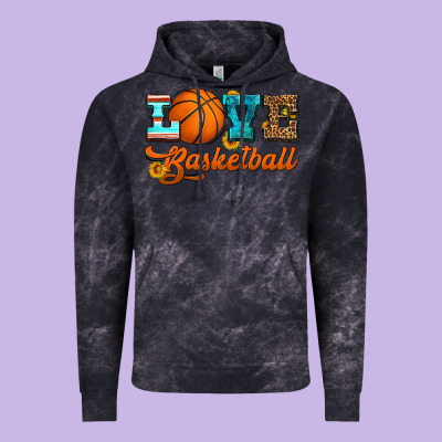 Love Basketball Vintage Hoodie Designed By Hra Design Shop