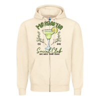 Sandshell margarita social club Zipper Hoodie - MaliasSmallBusiness