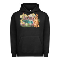 Pigment Black Easter vibes Easter Day Urban Hoodie - HowdyJamesFarm