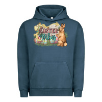 Pigment Midnight Navy Easter vibes Easter Day Urban Hoodie - HowdyJamesFarm