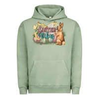 Pigment Oil Green Easter vibes Easter Day Urban Hoodie - HowdyJamesFarm