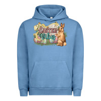 Pigment Pebble Blue Easter vibes Easter Day Urban Hoodie - HowdyJamesFarm