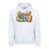 White Easter vibes Easter Day Urban Hoodie - HowdyJamesFarm