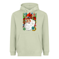 Matcha Cowboy Santa Heavyweight Hoodie - NancyCooperArtShop